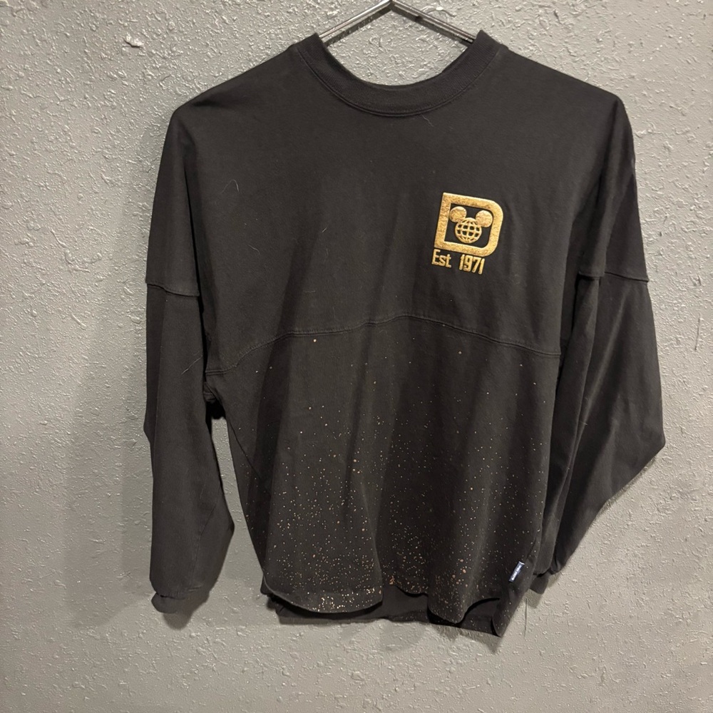 Disney Black Sweatshirt with Gold Logo